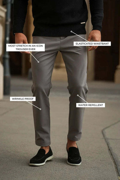 Pantalones de Vestir Casuales Lisos para Hombre - Multiusos Ejecutivos - Image 11