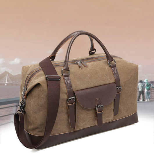 Bolsa de Viaje Canvas Diagonal Portátil para Aventuras al Aire Libre - Image 8