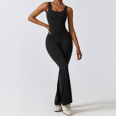 Enterizo Deportivo Mujer con Espalda Abierta para Fitness - Image 3