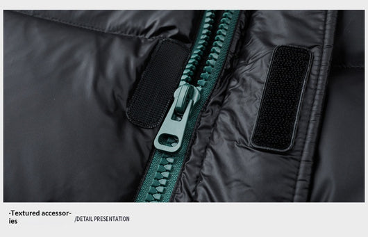 Chaqueta Puffer Premium de Plumón de Pato 90% con Capucha para Hombre - Image 15