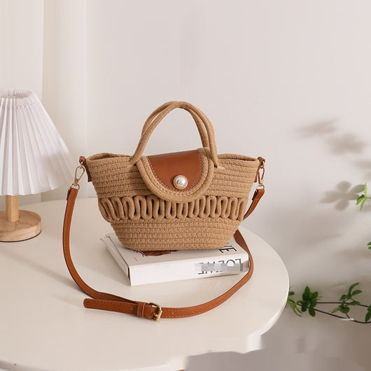 Bolso Crossbody Tejido Calado a Juego para Mujer - Image 7