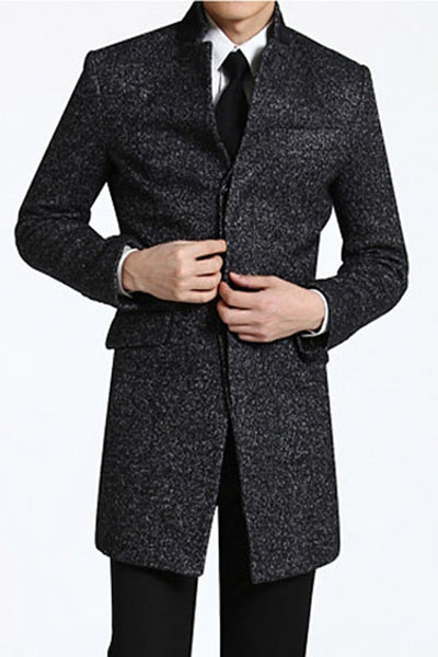 Abrigo de Lana Ejecutivo de Corte Clásico para Hombre - Image 4