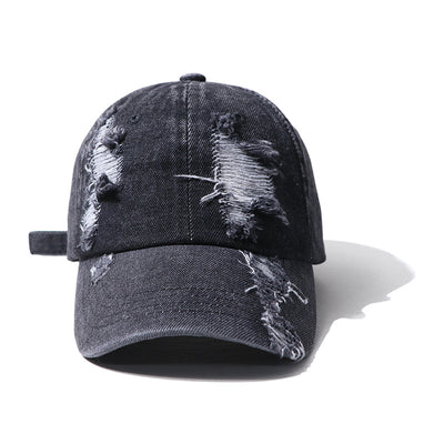Gorra de Béisbol Unisex con Detalles Perforados en Denim - Image 6