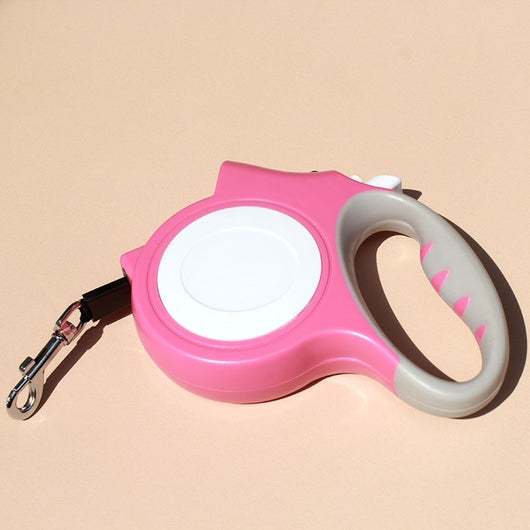 Correa Retráctil Automática para Perros y Gatos 5m - Cuerda de Tracción Extensible