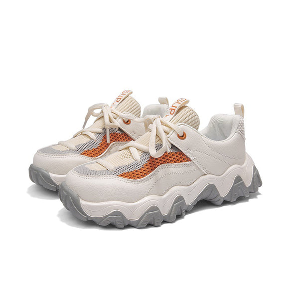 Zapatos Tipo Papá con Plataforma Gruesa y Punta Redonda