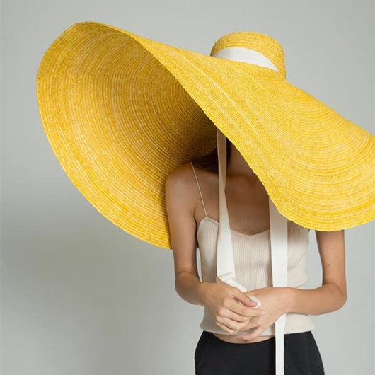Sombrero de Ala Ancha en Paja con Elegancia Sofisticada para Mujer - Image 7