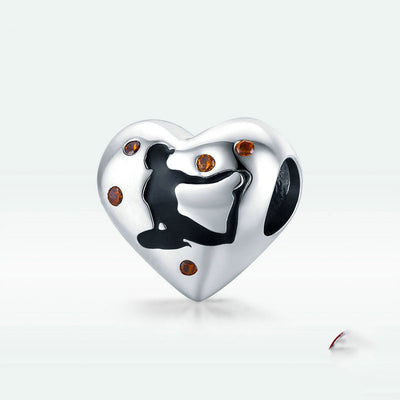 Pulsera de Plata Esterlina con Cuenta en Forma de Corazón - Image 7