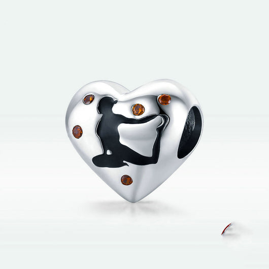 Pulsera de Plata Esterlina con Cuenta en Forma de Corazón - Image 7