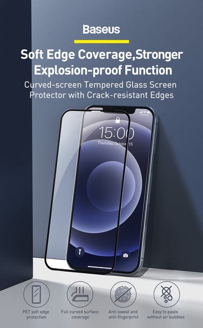 Protector de Pantalla Curvo Templado para iPhone 12 Mini - Borde Sin Roturas 0.23mm - Image 16