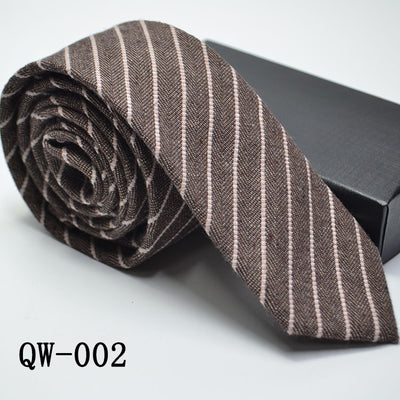 Corbata Angosta de Lana Elegante para Hombre - Image 3