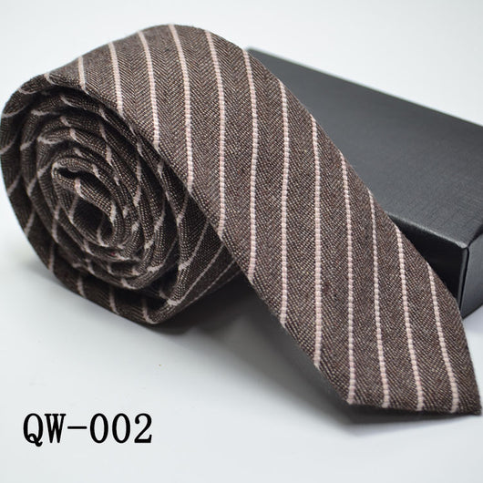 Corbata Angosta de Lana Elegante para Hombre - Image 3