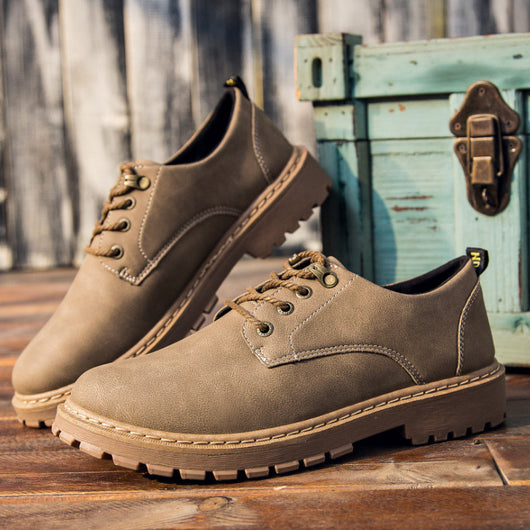 Zapatos Casuales de Cuero Estilo Retro Martin para Hombre - Image 7
