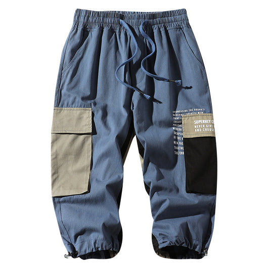 Pantalones Cargo Blancos Acortados con Múltiples Bolsillos - Image 5