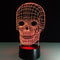 Lámpara Nocturna 3D Calavera Floral