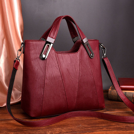 Bolso de Cuero Grande con Amplia Capacidad