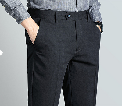 Pantalones Slim Rectos con Estiramiento Cuádruple - Image 10