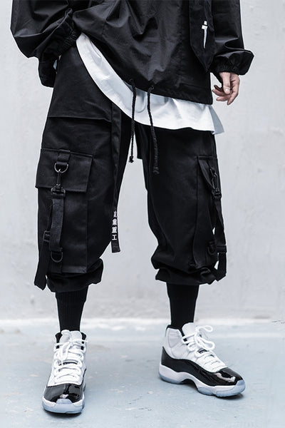 Pantalones Overol Hip Hop Guochao Hombre - Corte Suelto y Moderno - Image 5