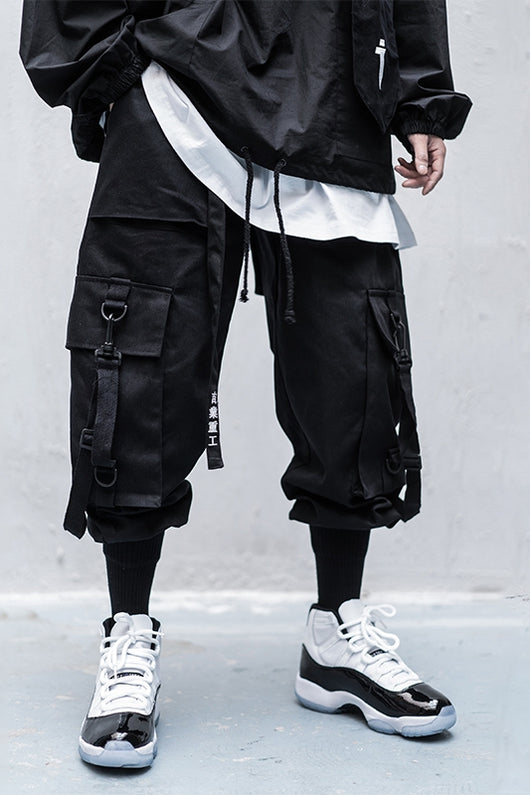 Pantalones Overol Hip Hop Guochao Hombre - Corte Suelto y Moderno - Image 5