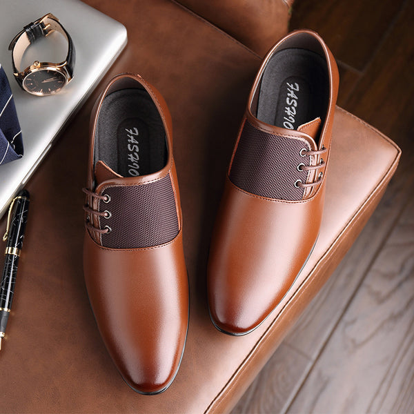 Zapatos Formales de Cuero Punta Aguda Talla 45 - Elegancia Profesional