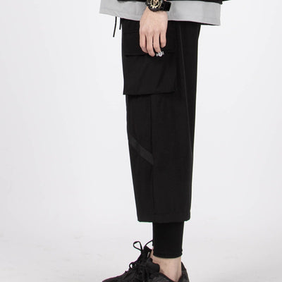 Pantalones Anchos Cropped Efecto Relajado - Image 4