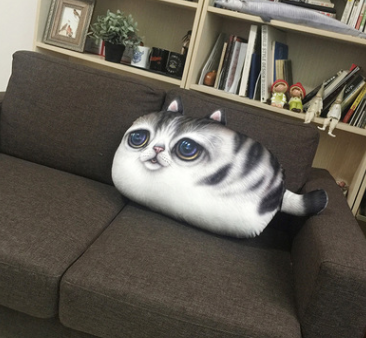 Almohada Gato 3D Grande - Cojín Decorativo Felino Impreso para Sofá - Image 5