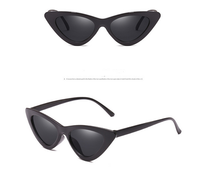 Gafas de Sol Estilo Ojo de Gato Triangular - Diseño Europeo para Parejas - Image 7