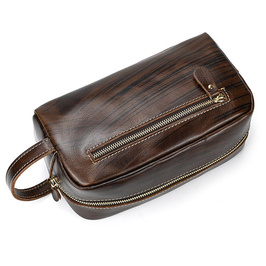 Bolsa de Almacenamiento en Cuero Genuino de Gran Capacidad Estilo Vintage - Image 12