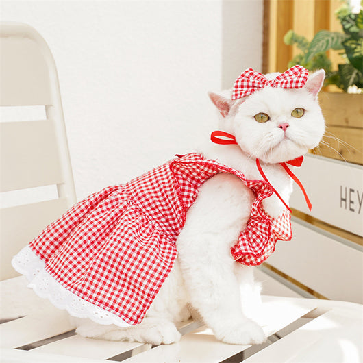 Vestido para Mascotas con Mangas Volantes - Tres Colores - Image 13