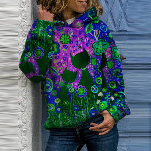 Suéter Estampado para Mujer con Diseño de Gatos - Image 10