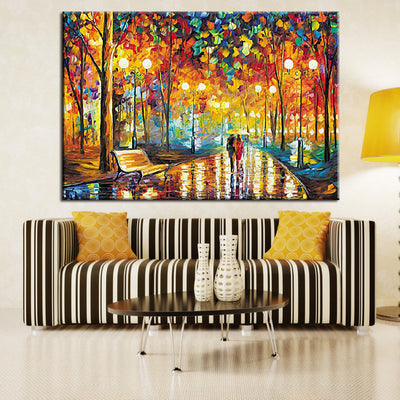 Cuadro Diamante 5D Paseo Nocturno - Pintura Completa DIY para Decoración Europea - Image 3