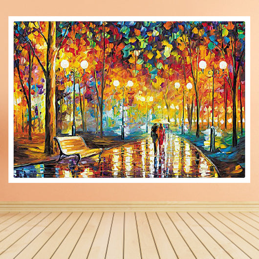 Cuadro Diamante 5D Paseo Nocturno - Pintura Completa DIY para Decoración Europea - Image 4