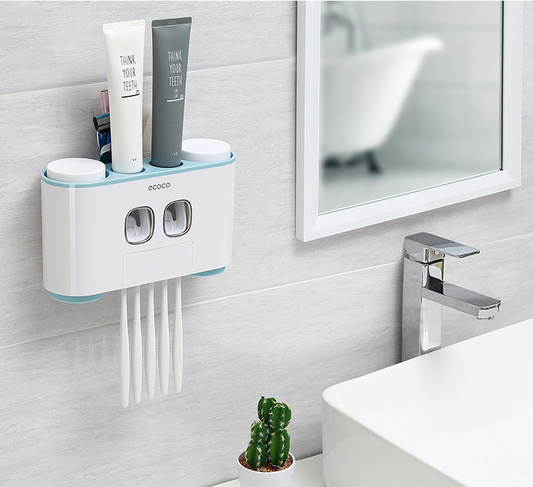 Organizador de Baño - Soporte para Cepillo y Pasta de Dientes - Image 2