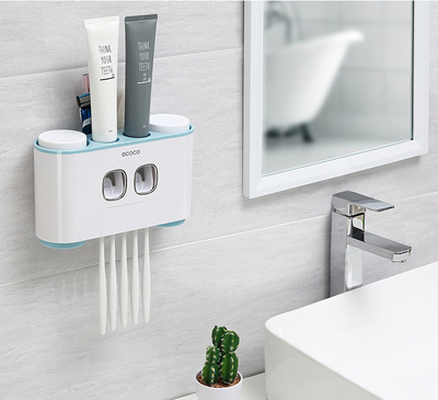 Organizador de Baño - Soporte para Cepillo y Pasta de Dientes - Image 2