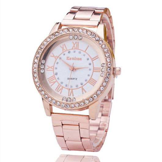 Reloj Deportivo de Acero Inoxidable con Malla de Diamantes - Image 9