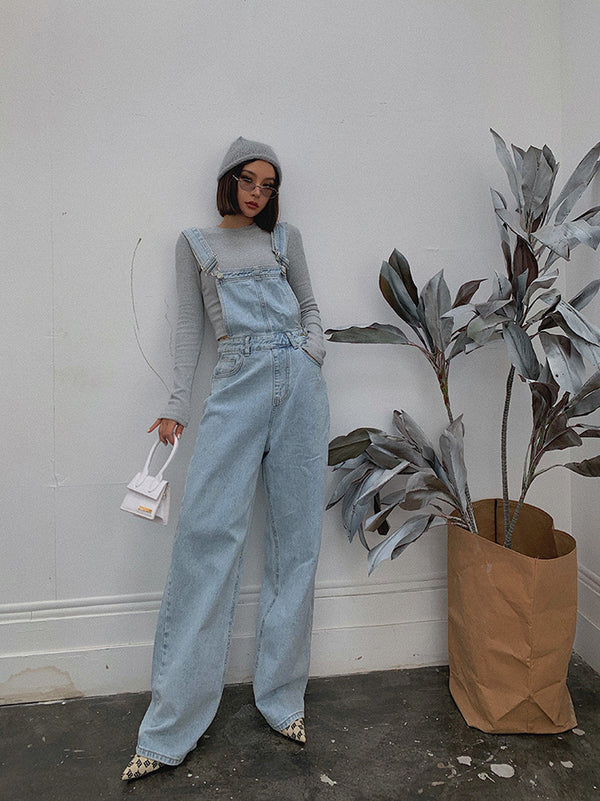 Overol Denim Holgado para Mujer - Pantalón Versátil y Cómodo