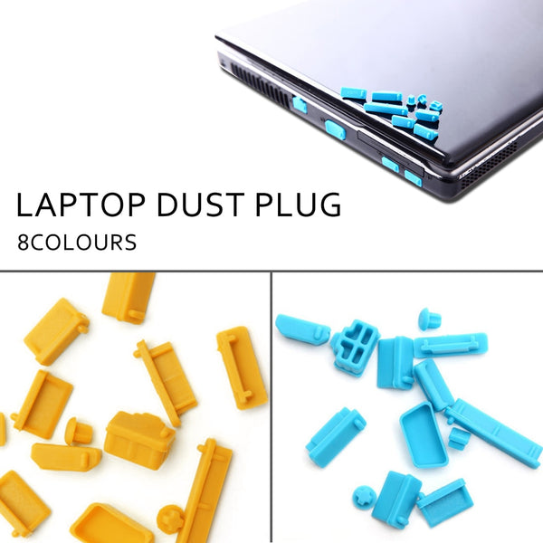 Set de 13 Tapones de Silicona Antipolvo para Laptop