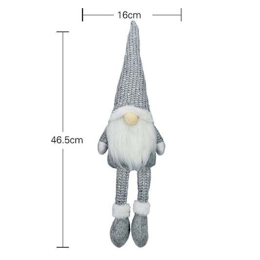 Muñeco Papá Noel Estilo Nórdico para Ventanas y Decoración Navideña - Image 2