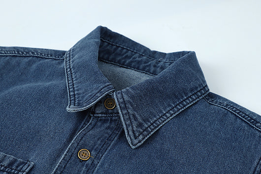 Chaqueta Denim Retro Suelta para Mujer - Diseño Moderno de Manga Larga - Image 12