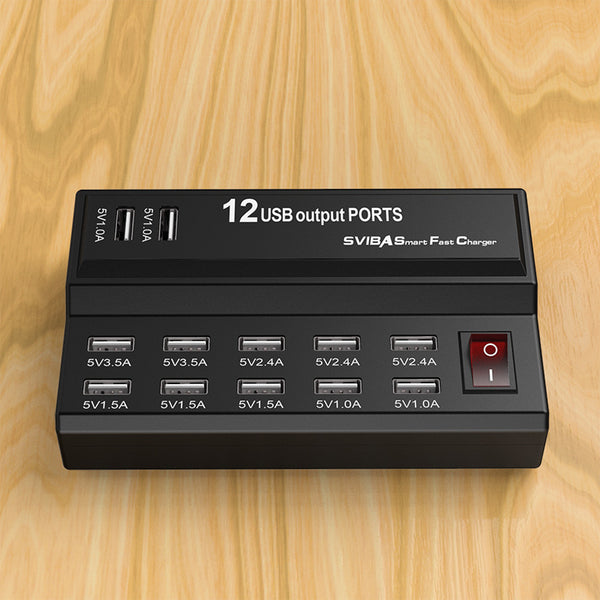 Cargador Múltiple de 12 Puertos