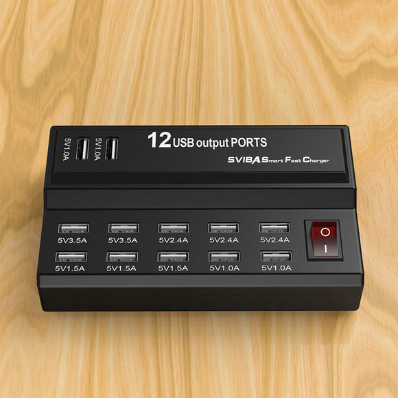 Cargador Múltiple de 12 Puertos