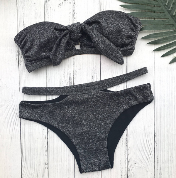 Traje de Baño Bikini Negro con Lentejuelas - Diseño Sexy y Elegante - Image 8