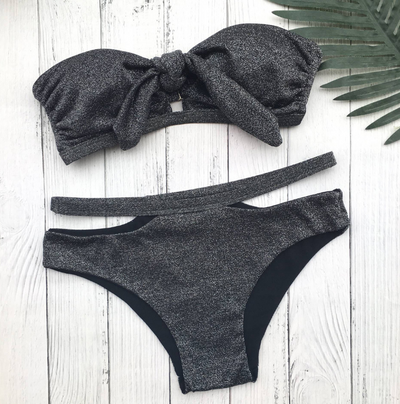 Traje de Baño Bikini Negro con Lentejuelas - Diseño Sexy y Elegante - Image 8