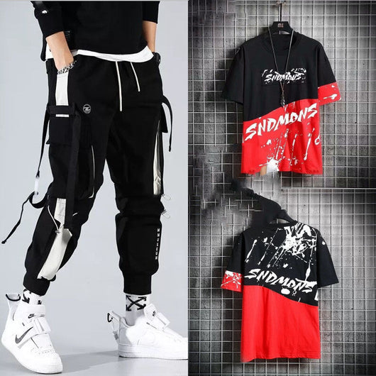Conjunto Deportivo Hip-hop para Hombre con Capucha - Overol Holgado de Dos Piezas - Image 9