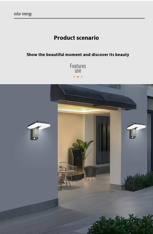 Lámpara Solar Inteligente Plegable para Muro Exterior con Sensor de Movimiento - Image 28