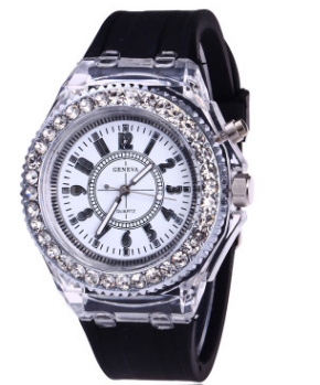 Reloj LED Luminoso Geneva para Mujer con Pulsera de Silicona - Image 6