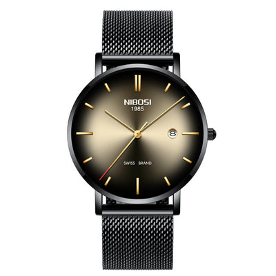 Reloj de Hombre Nibosi Elegante Acero Inoxidable - Resistente al Agua con Calendario - Image 12