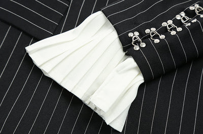 Blazer de Rayas para Mujer - Elegancia Profesional - Image 3