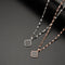 Beating Heart S925 Silver Necklace Platinum Mirror Clover