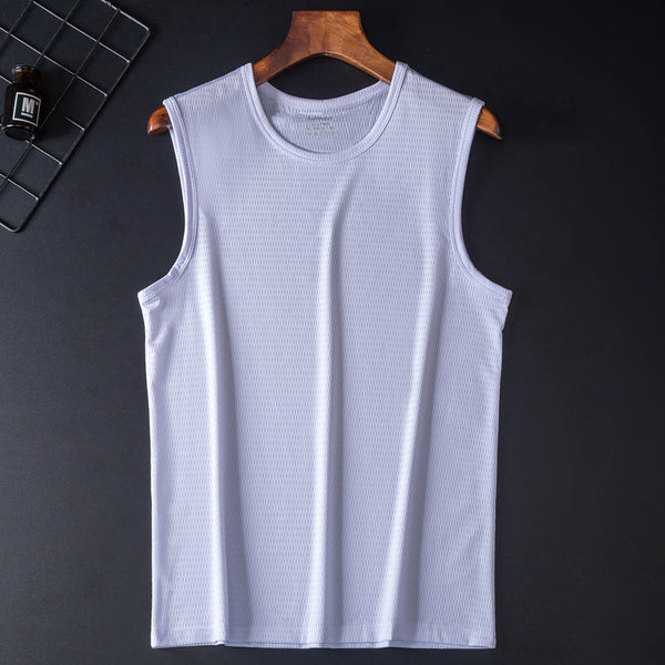 Camiseta Deportiva Holgada Transpirable de Talle Grande sin Mangas