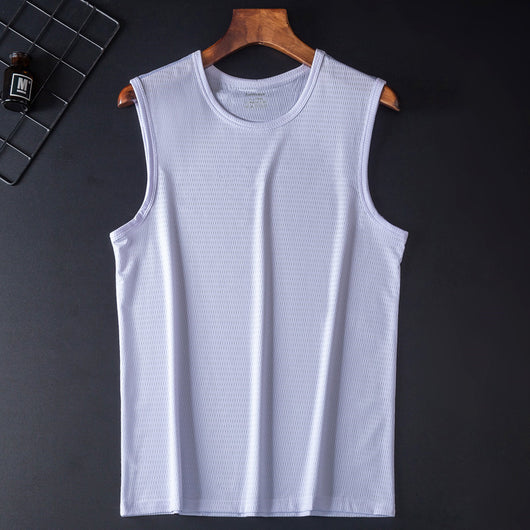 Camiseta Deportiva Holgada Transpirable de Talle Grande sin Mangas - Image 2
